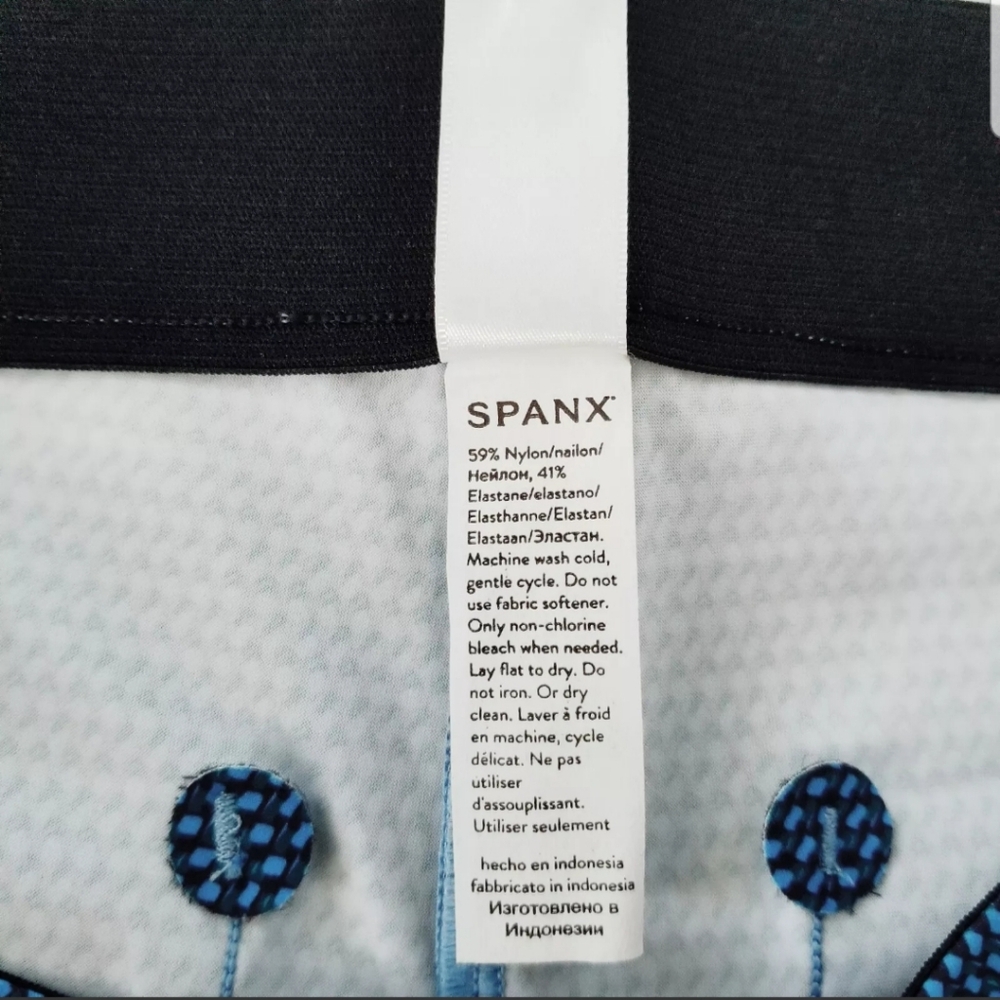 SPANX Sunshine Collection UPF 50 + Leggins Blue Size XL - Picture 10 of 12